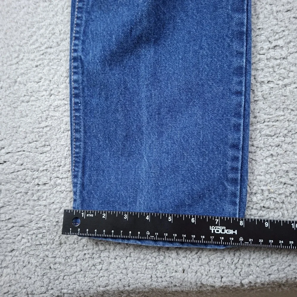 Wrangler 936PWD Cowboy Cut Slim Fit Jeans Mens 34x33 Blue Denim Straight Leg